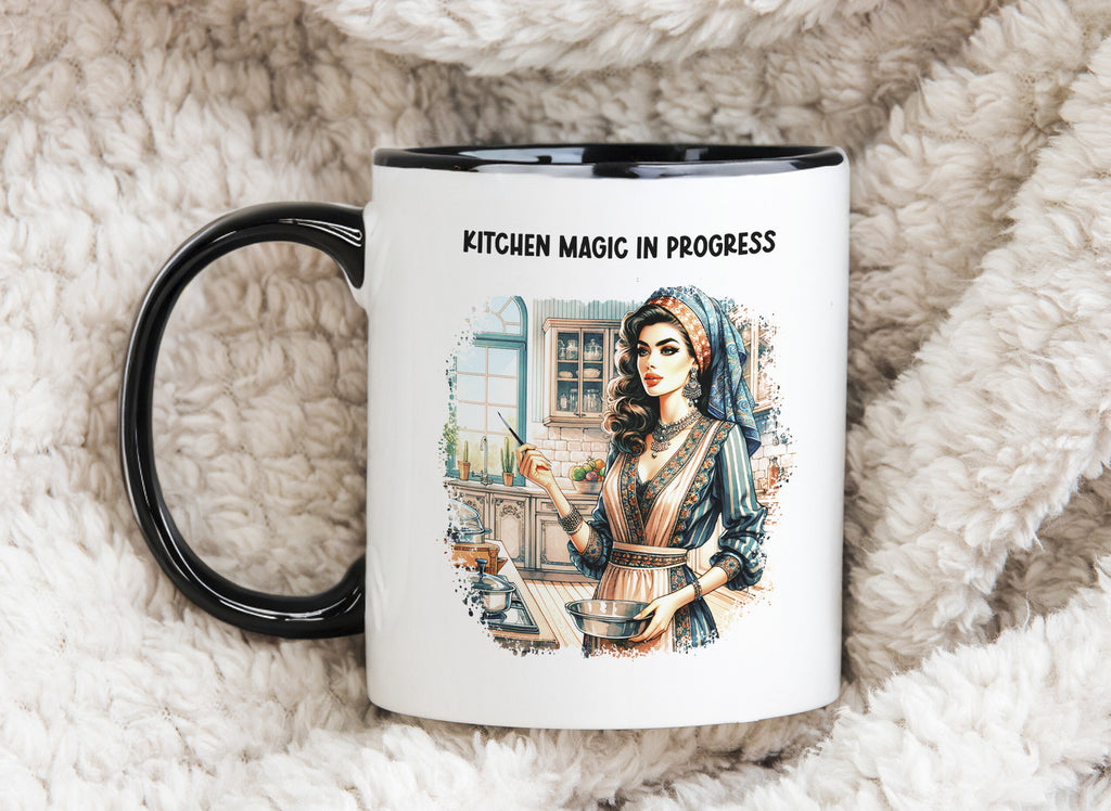 Kitchen Magic in Progress Novelty Mug Kitchen Gift Homemade Love Coffee Cup