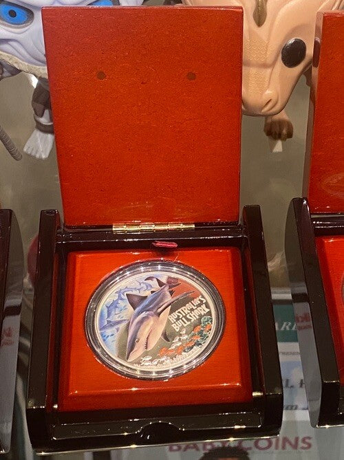 2017 Tuvalu Deadly and Dangerous Australian Bull Shark Silver Proof Coin Perth