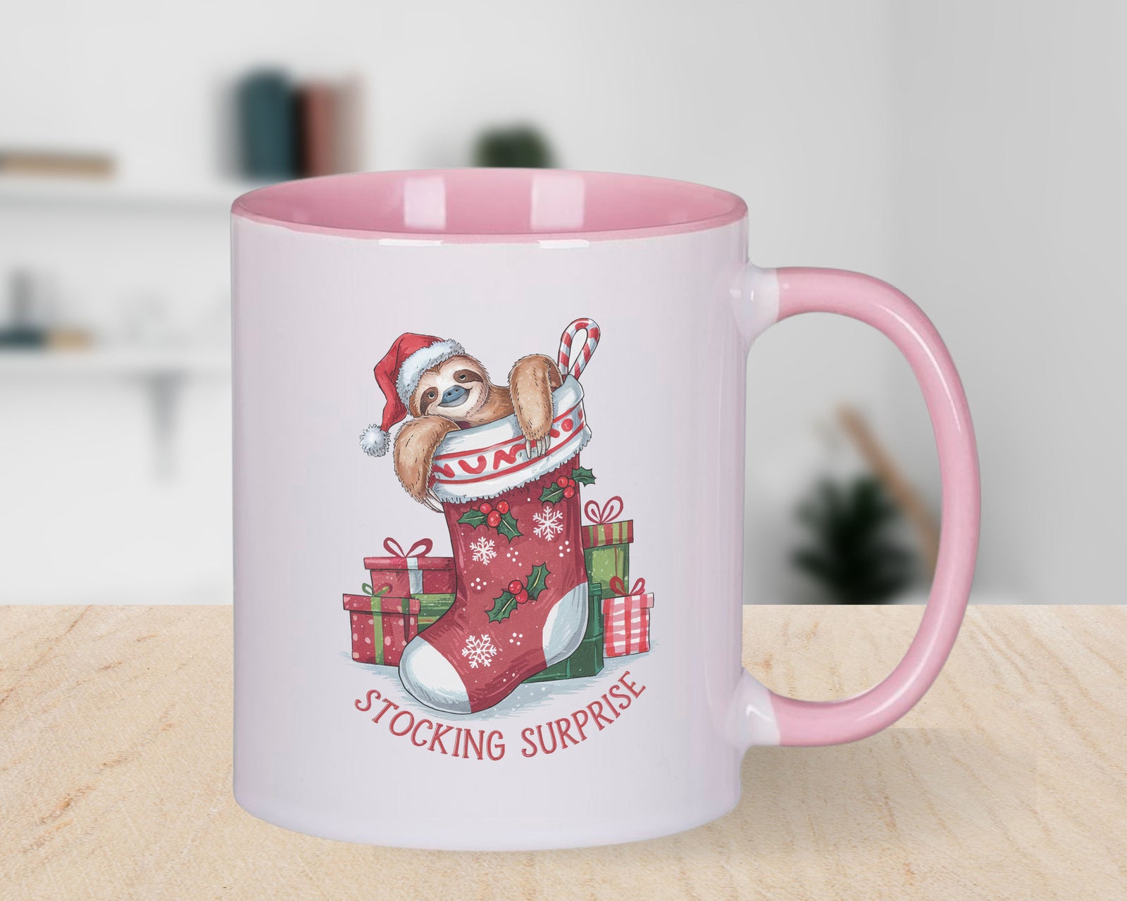 Sloth Christmas Novelty Mug Stocking Suprise Coffee Cup