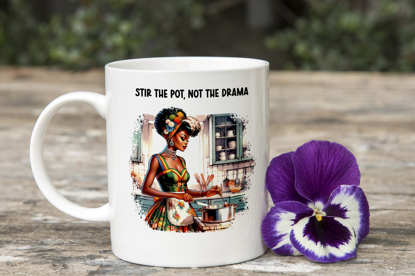 Stir the Pot Drama Queen Funny Novelty Mug Kitchen Gift Homemade Love Coffee Cup