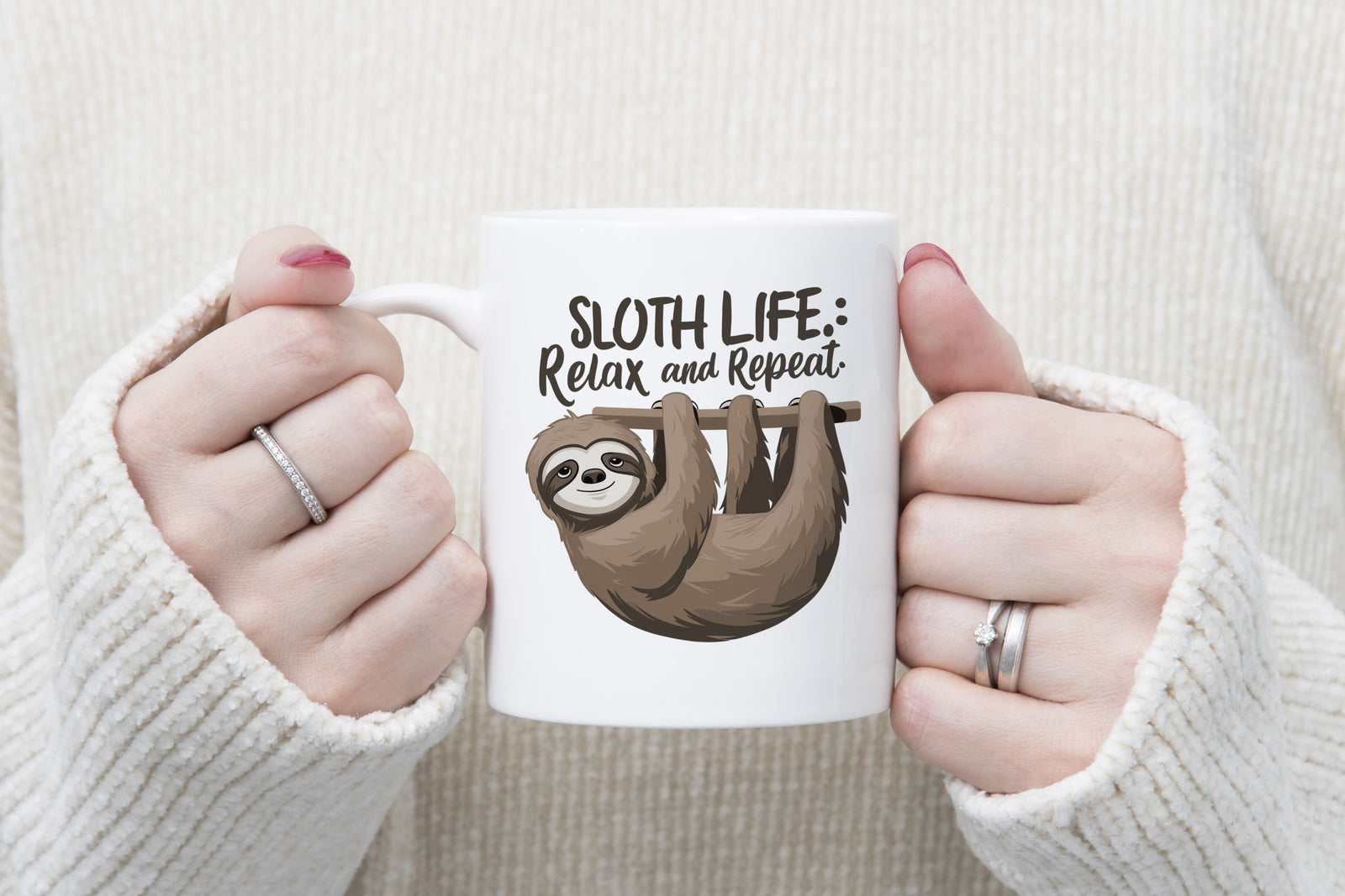 Sloth Novelty Mug Coffee Cup sloth Life Relax and Repeat