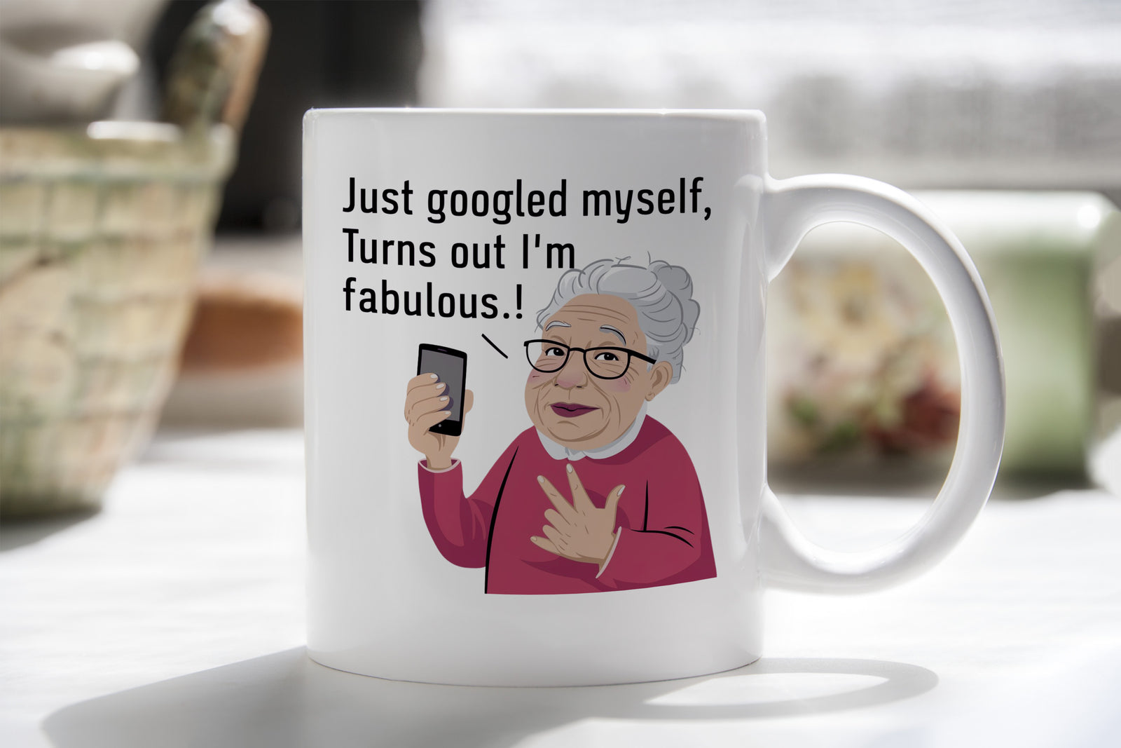 Grandma Google Gift Granny Internet Novelty Mug Gift for Christmas Coffee Cup