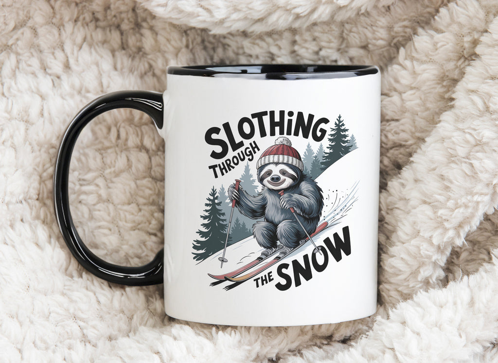 Christmas Sloth Mug Slothing Through the Snow Coffee Novelty Cup