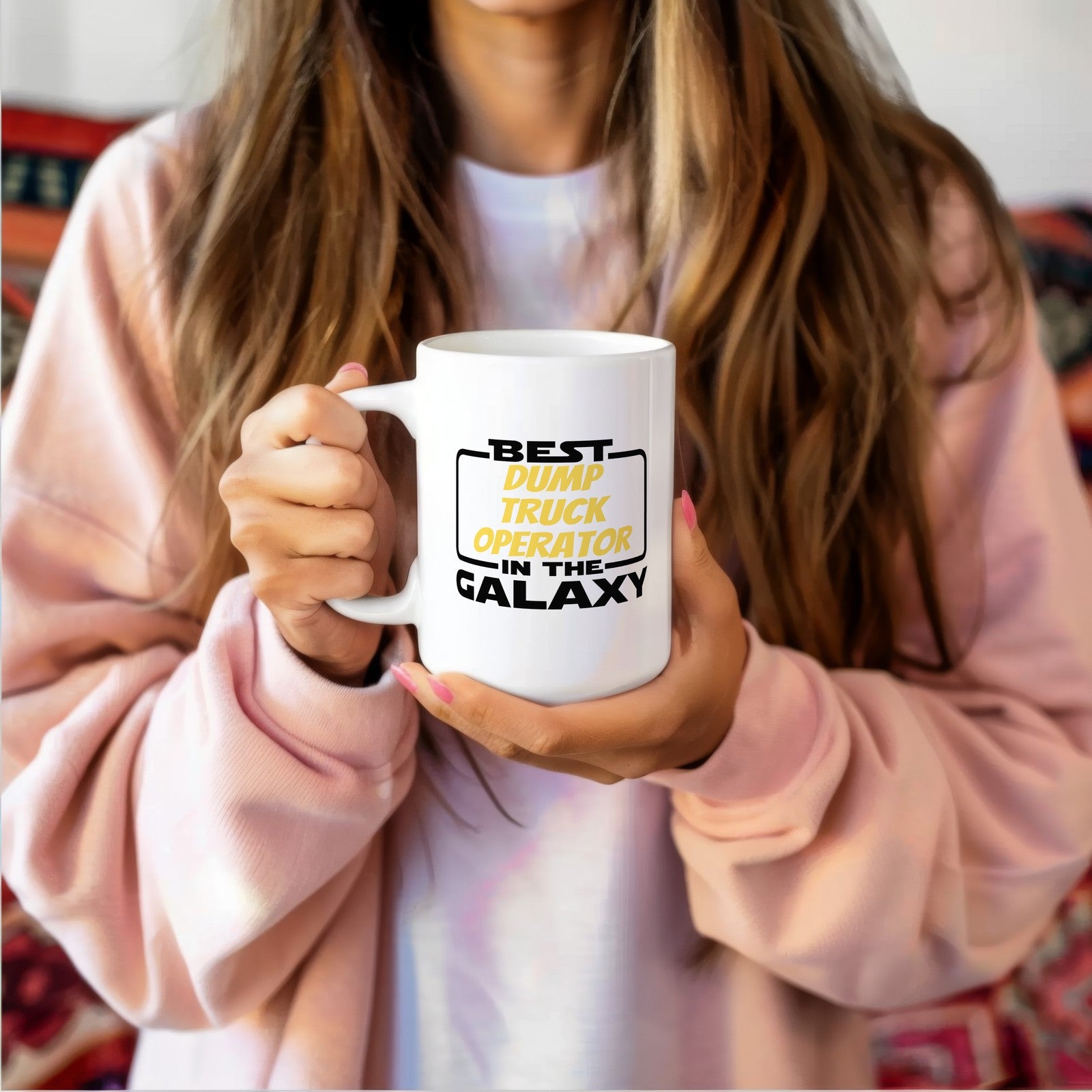 Best in the Galaxy Dump Truck Operator Novelty Mug Garbo Garbage Truck Cup