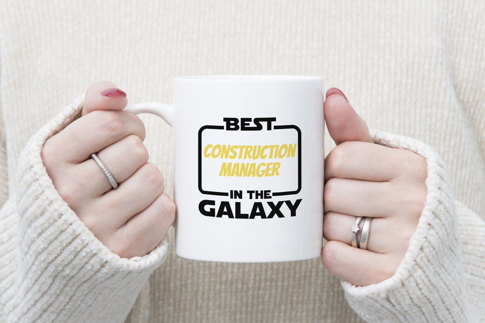 Best in the Galaxy Construction Manager Novelty Mug Coffee Cup