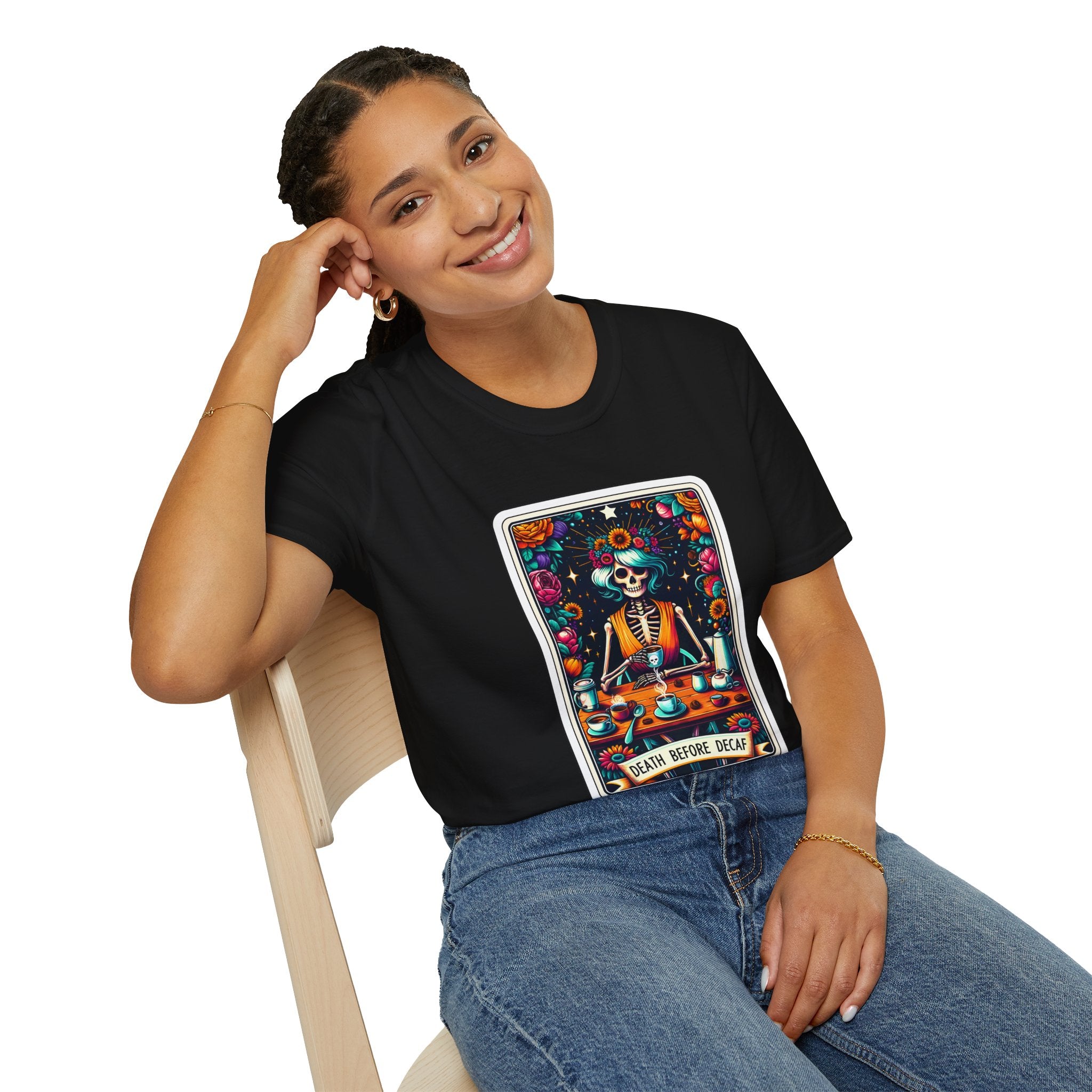 Tarot Card Death Before Decaf T-Shirt