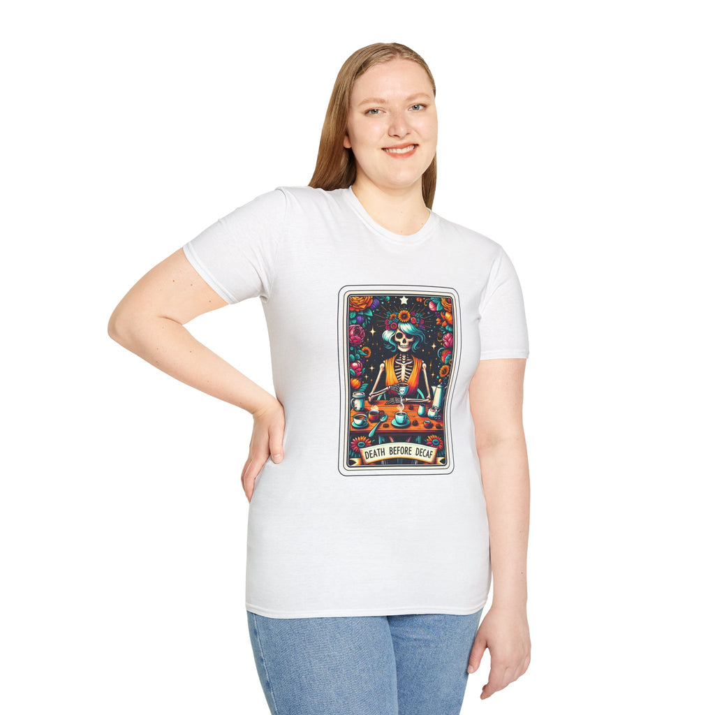 Tarot Card Death Before Decaf T-Shirt