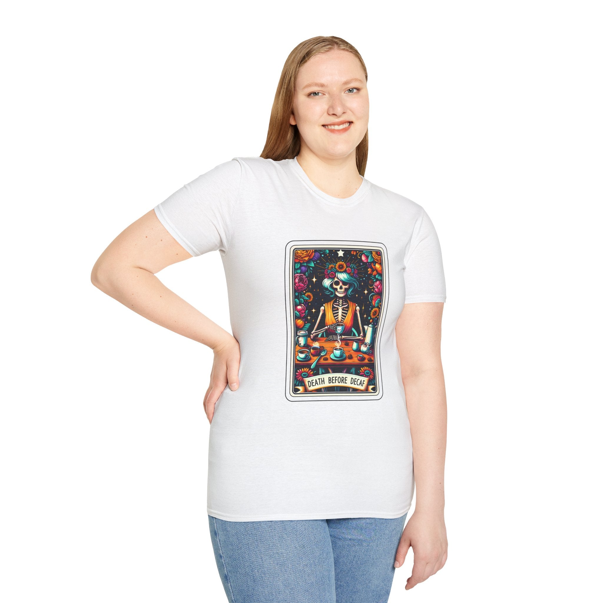 Tarot Card Death Before Decaf T-Shirt
