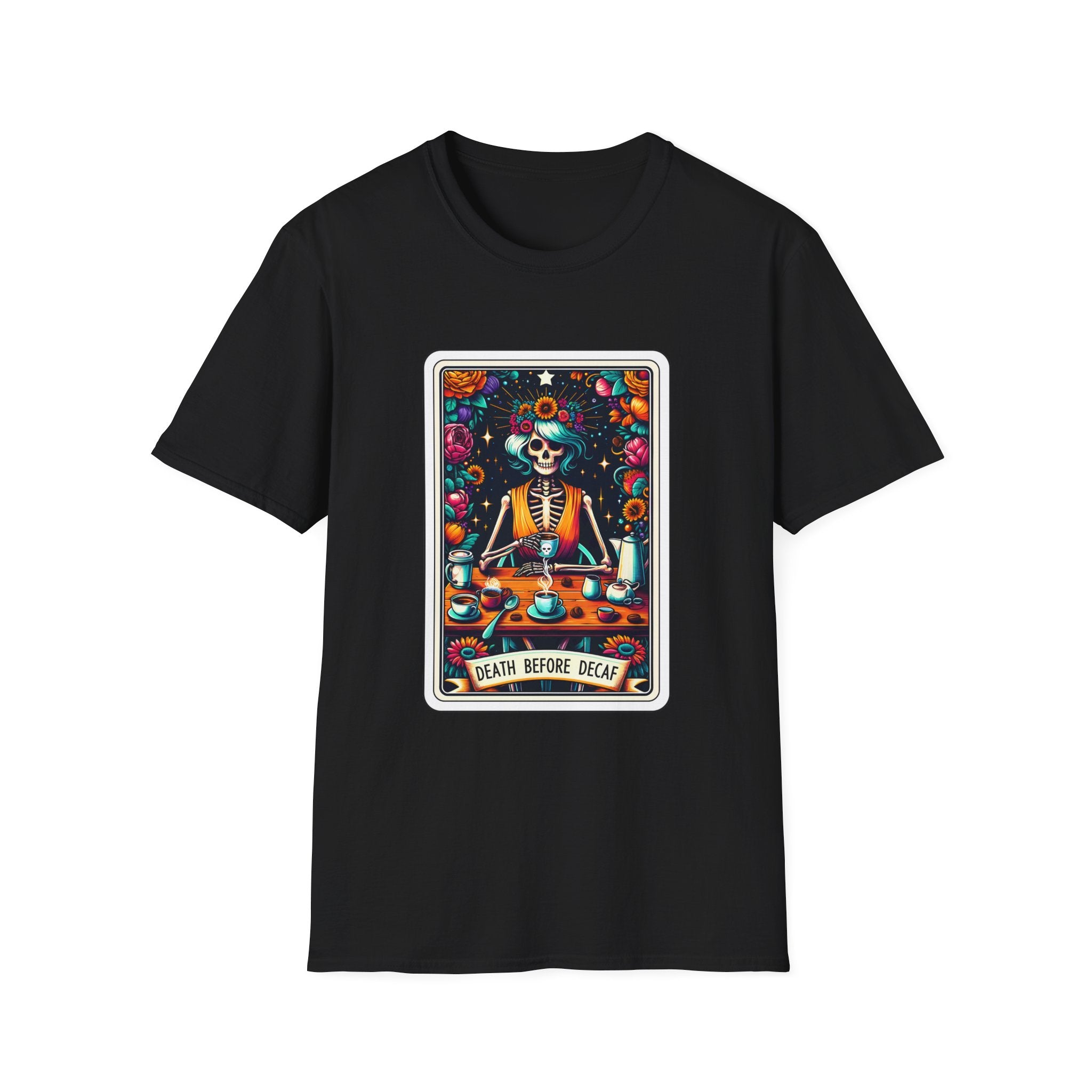 Tarot Card Death Before Decaf T-Shirt