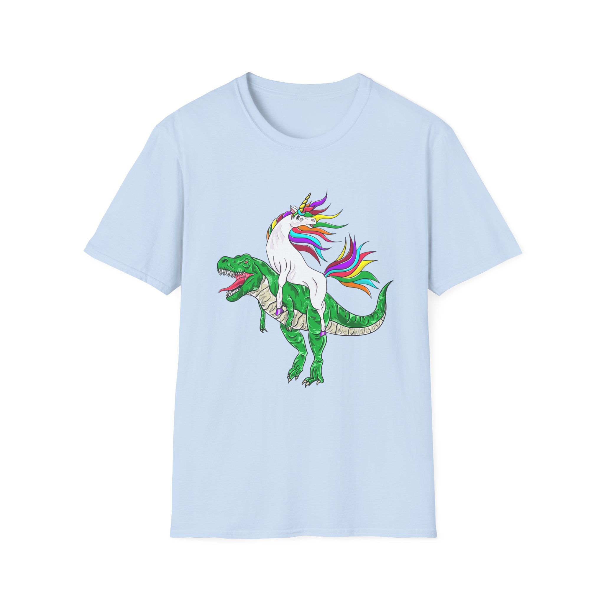 Unisex T-Shirt - Unicorn Riding T-Rex