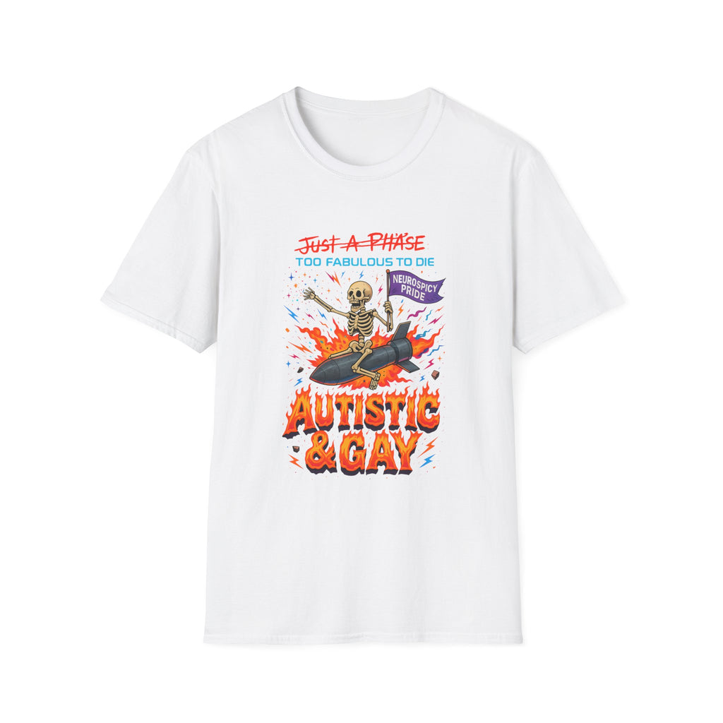 Autistic and Gay Neurospicy T-Shirt