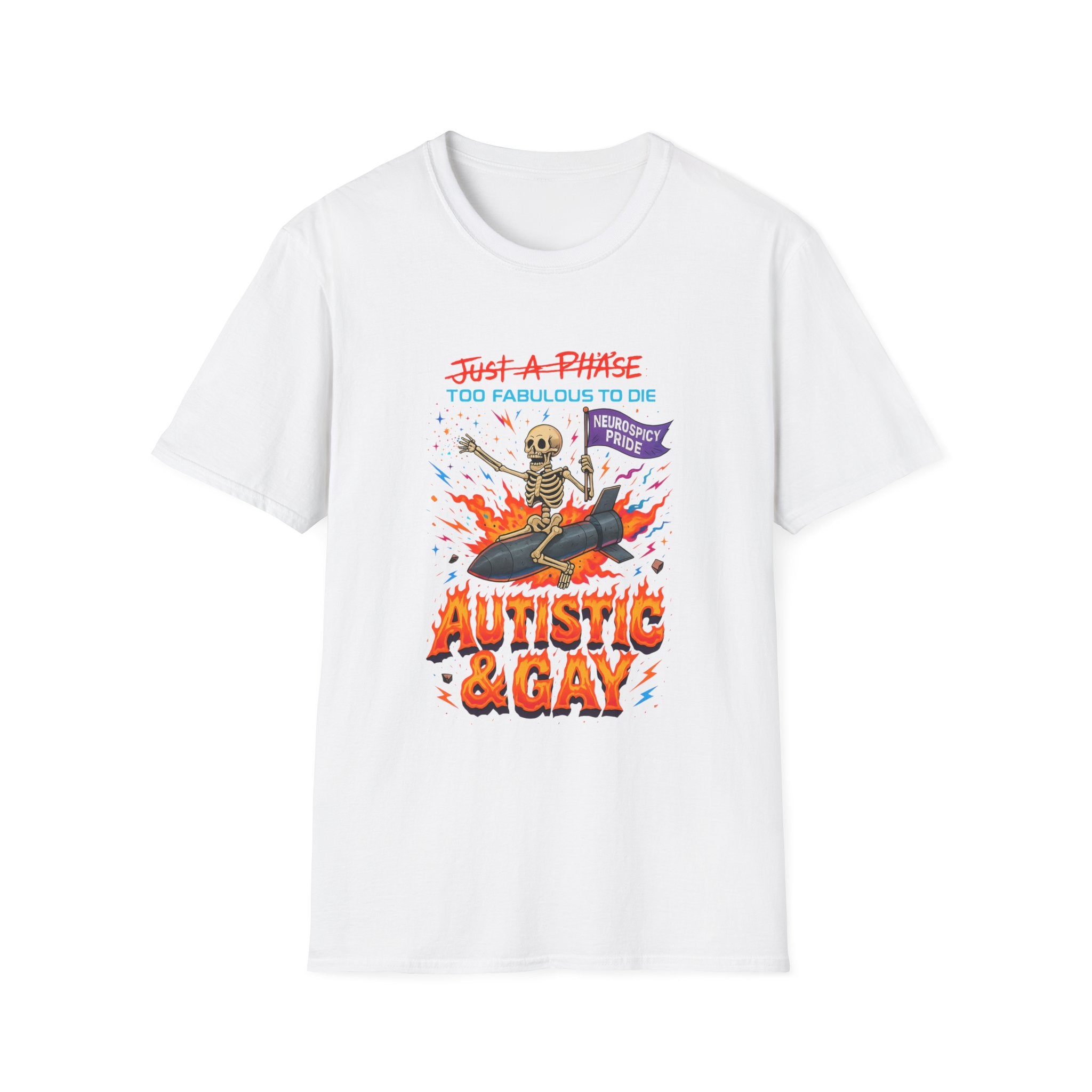 Autistic and Gay Neurospicy T-Shirt