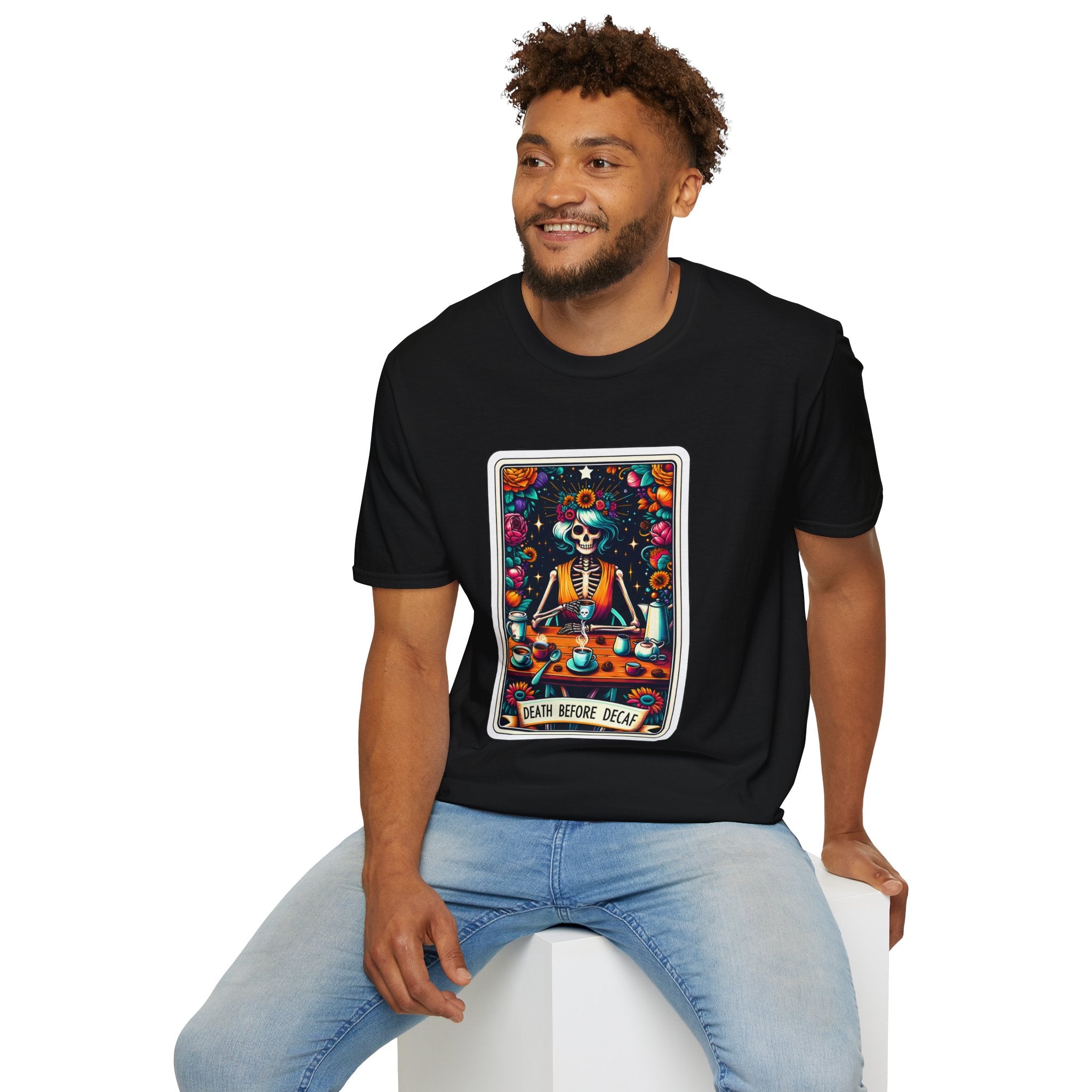 Tarot Card Death Before Decaf T-Shirt
