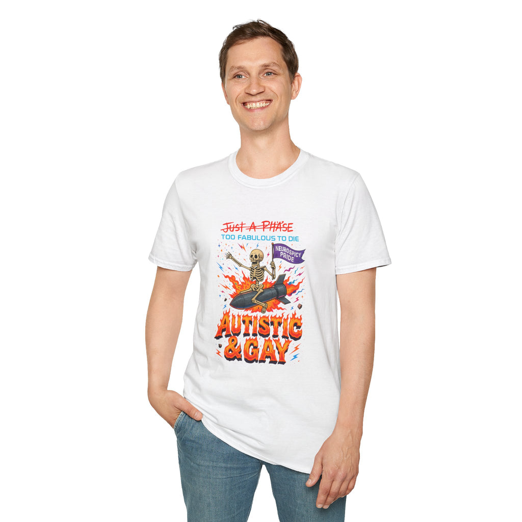 Autistic and Gay Neurospicy T-Shirt