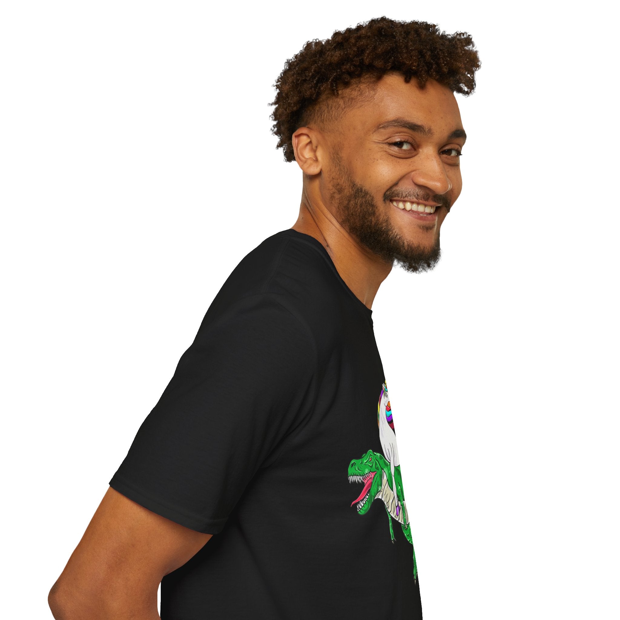 Unisex T-Shirt - Unicorn Riding T-Rex