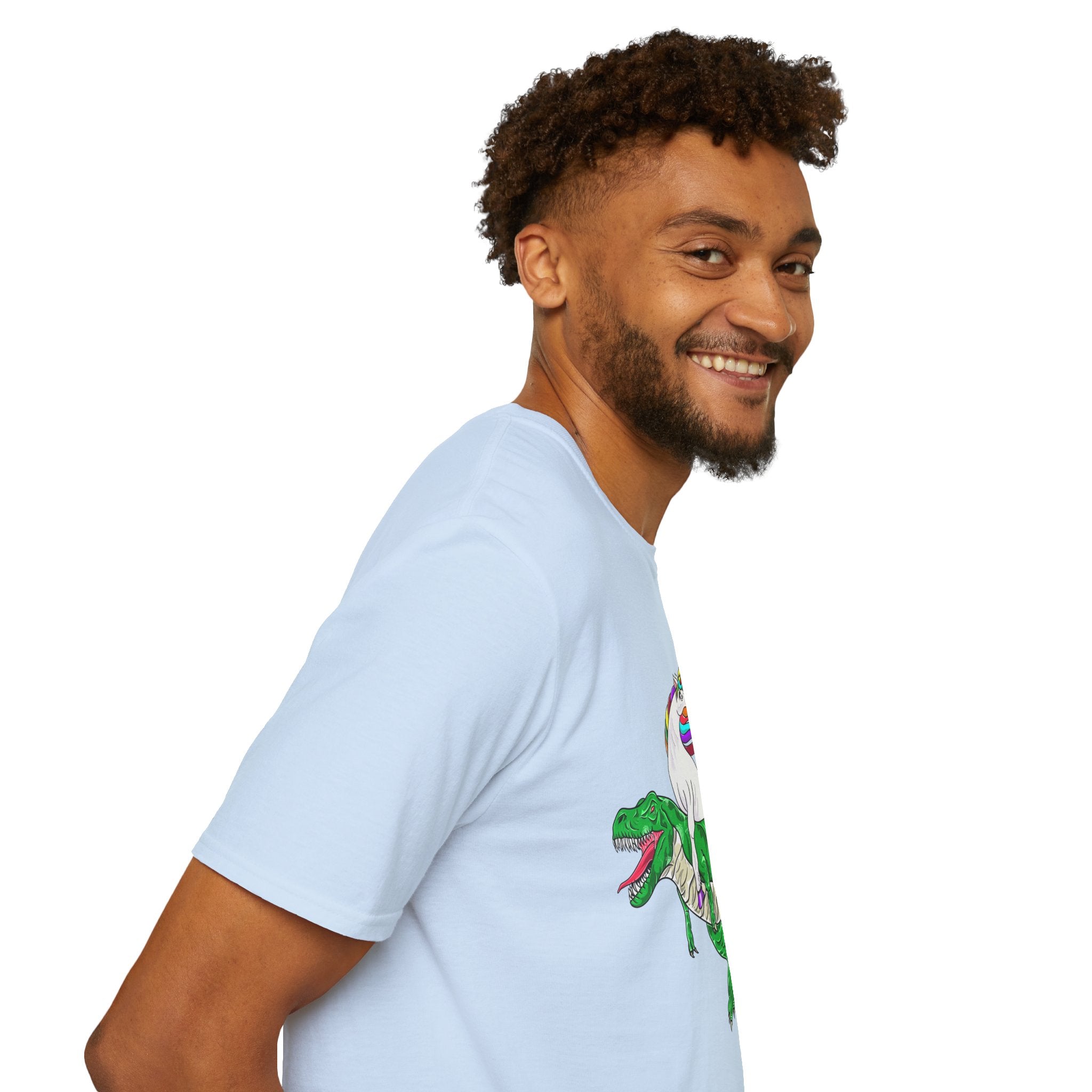 Unisex T-Shirt - Unicorn Riding T-Rex