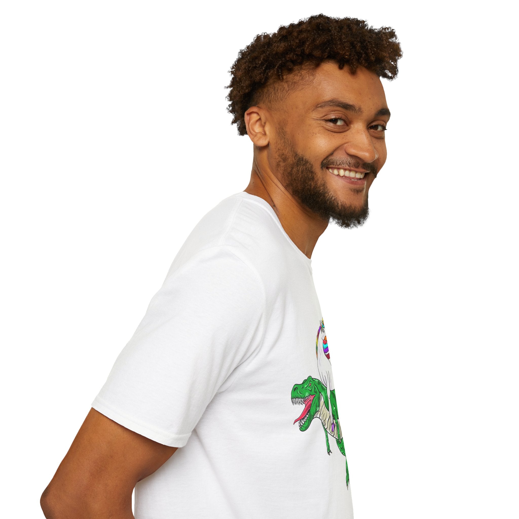 Unisex T-Shirt - Unicorn Riding T-Rex