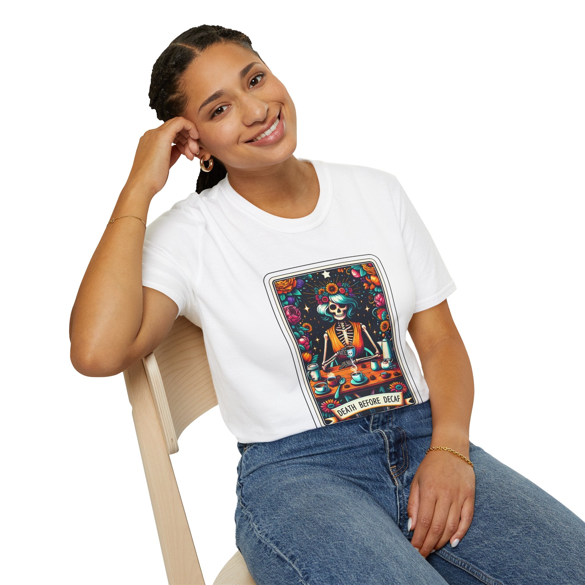 Tarot Card Death Before Decaf T-Shirt