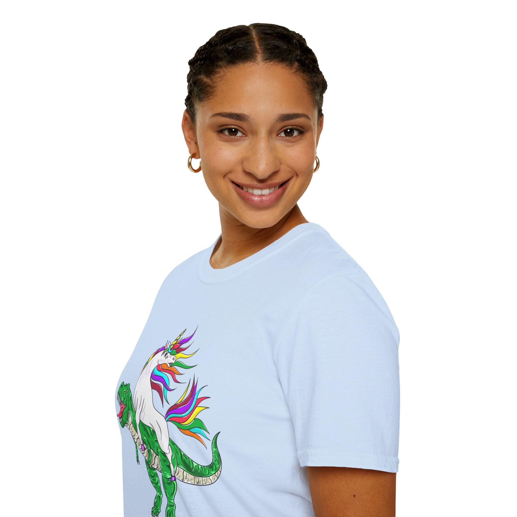 Unisex T-Shirt - Unicorn Riding T-Rex