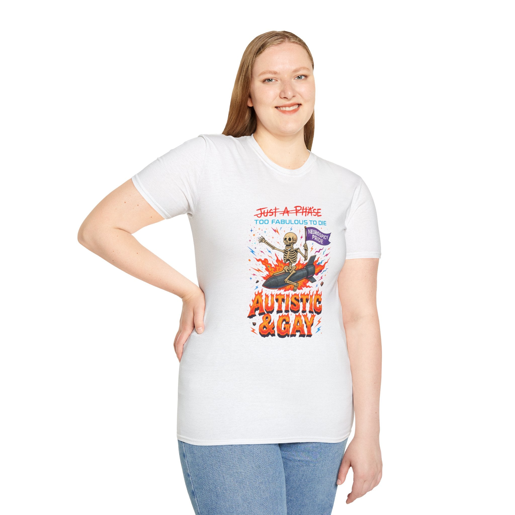 Autistic and Gay Neurospicy T-Shirt