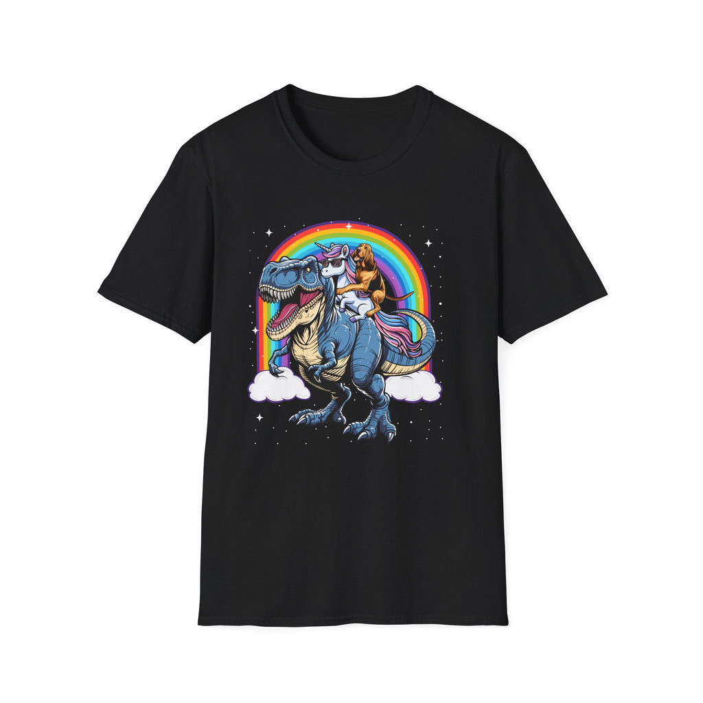 Funny Bloodhound Dog Unicorn T-Shirt