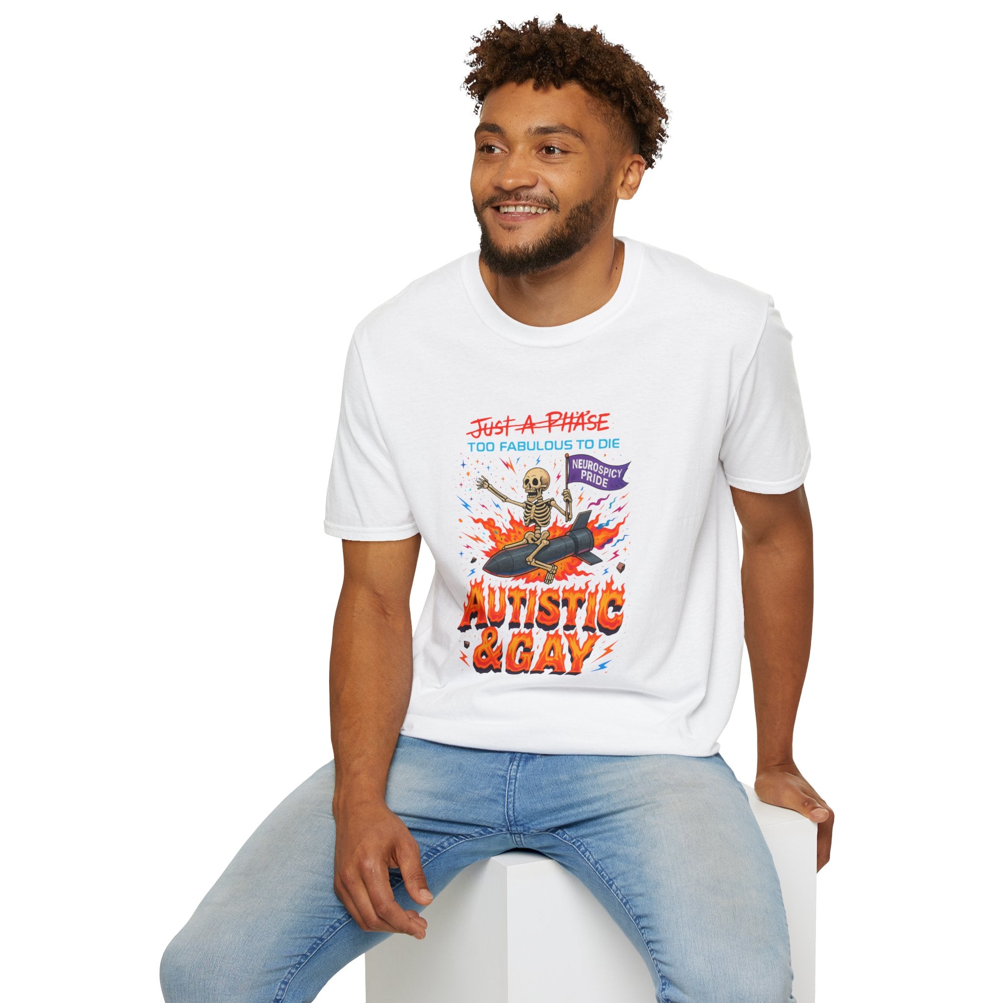 Autistic and Gay Neurospicy T-Shirt
