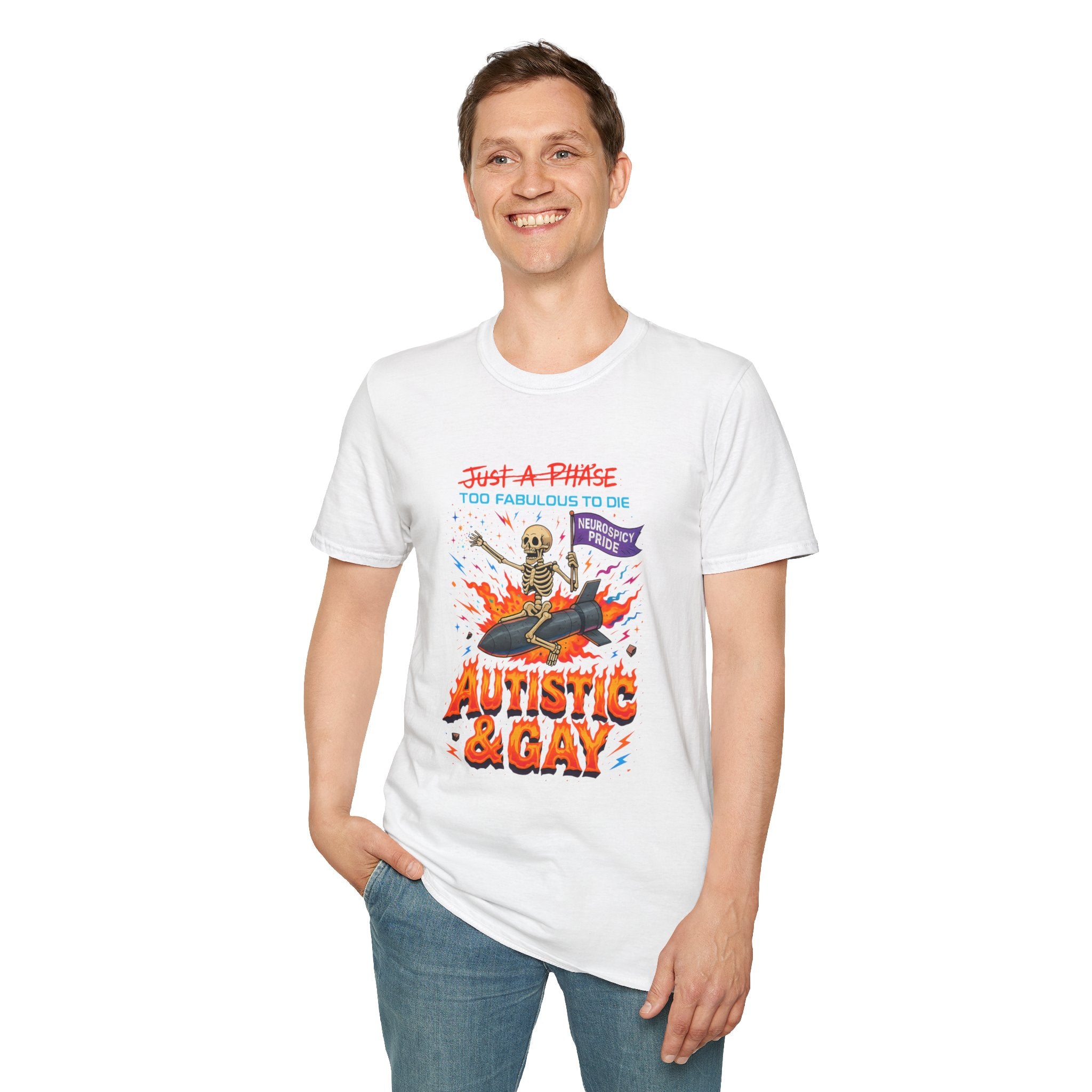 Autistic and Gay Neurospicy T-Shirt