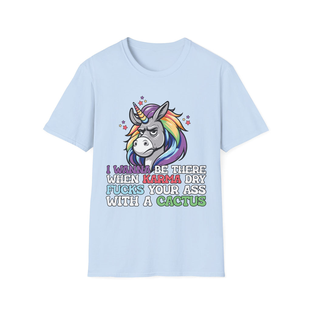 Sarcastic Unicorn Karma adult T-Shirt