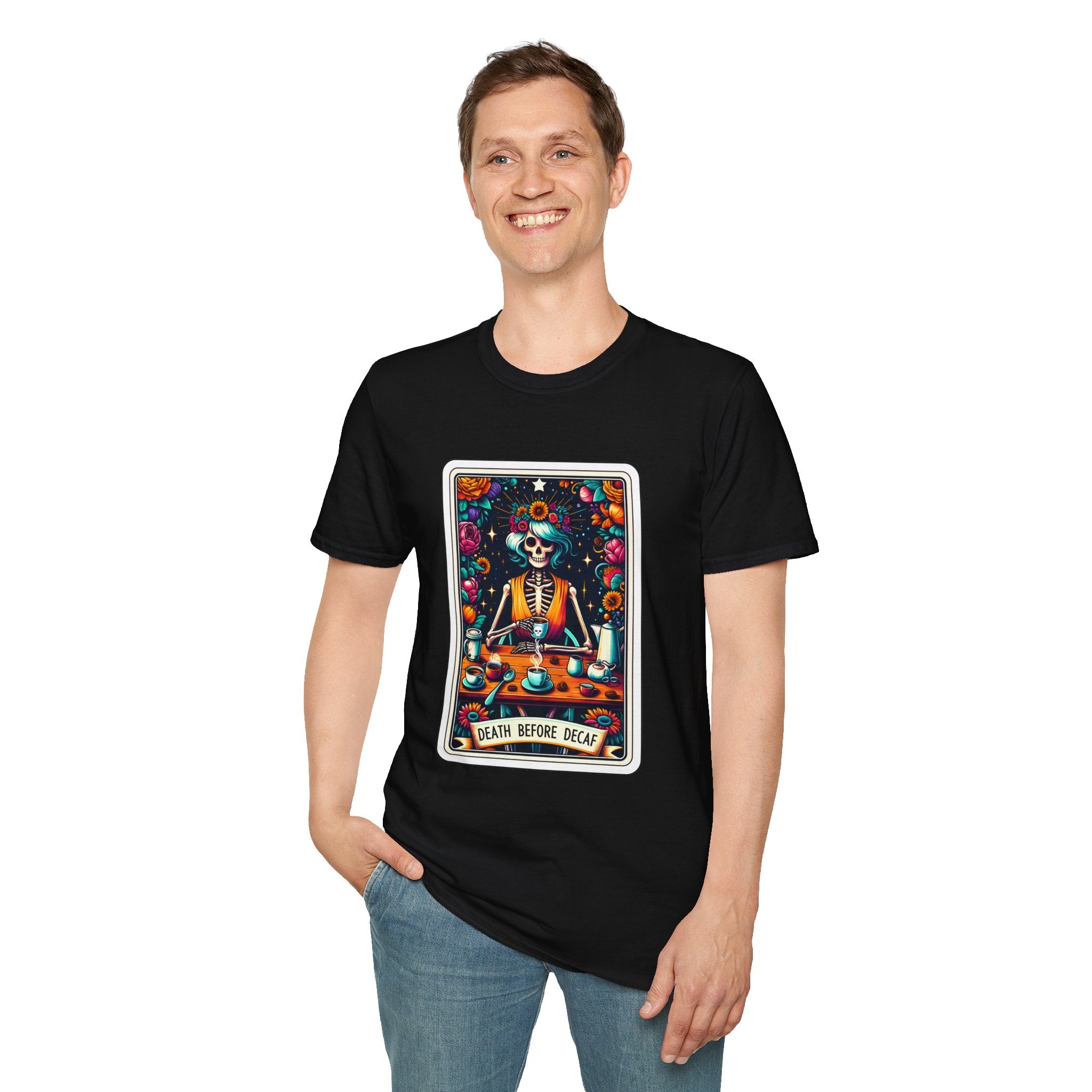 Tarot Card Death Before Decaf T-Shirt