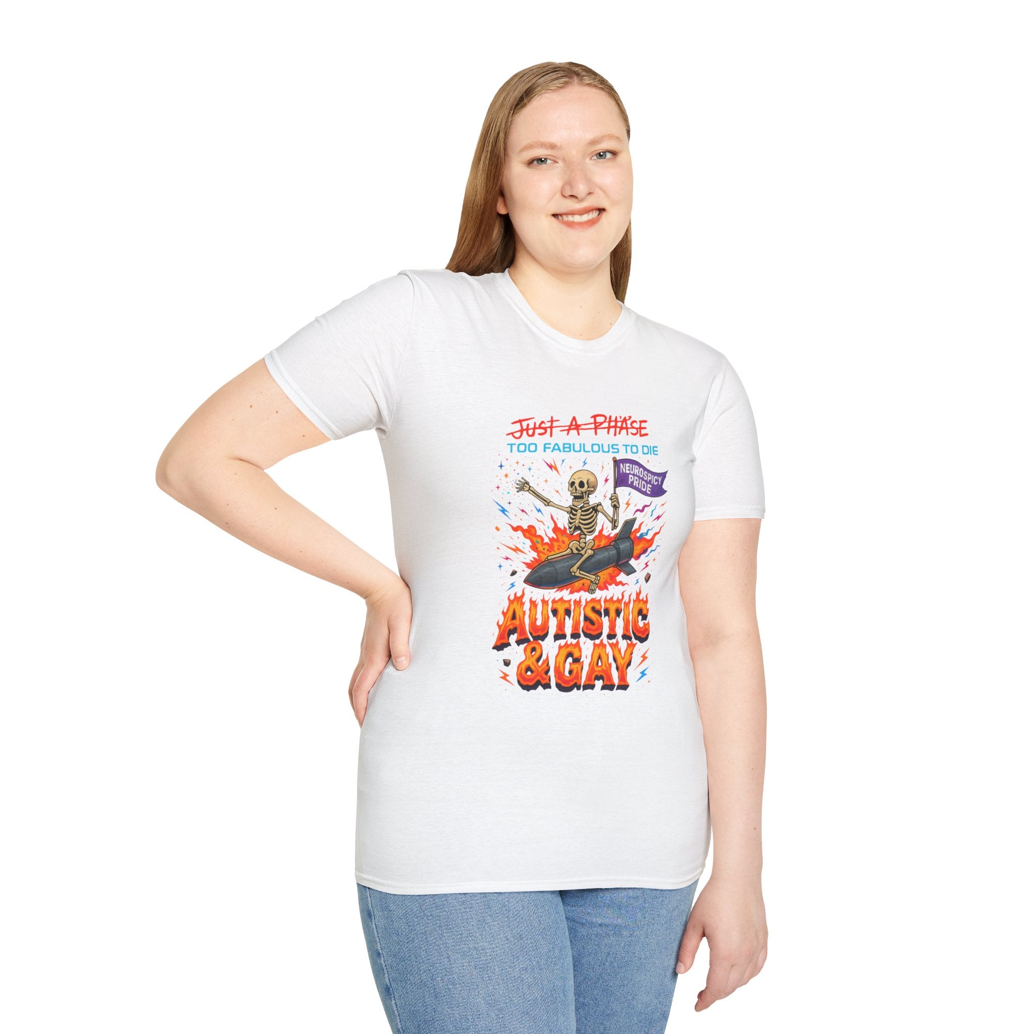 Autistic and Gay Neurospicy T-Shirt