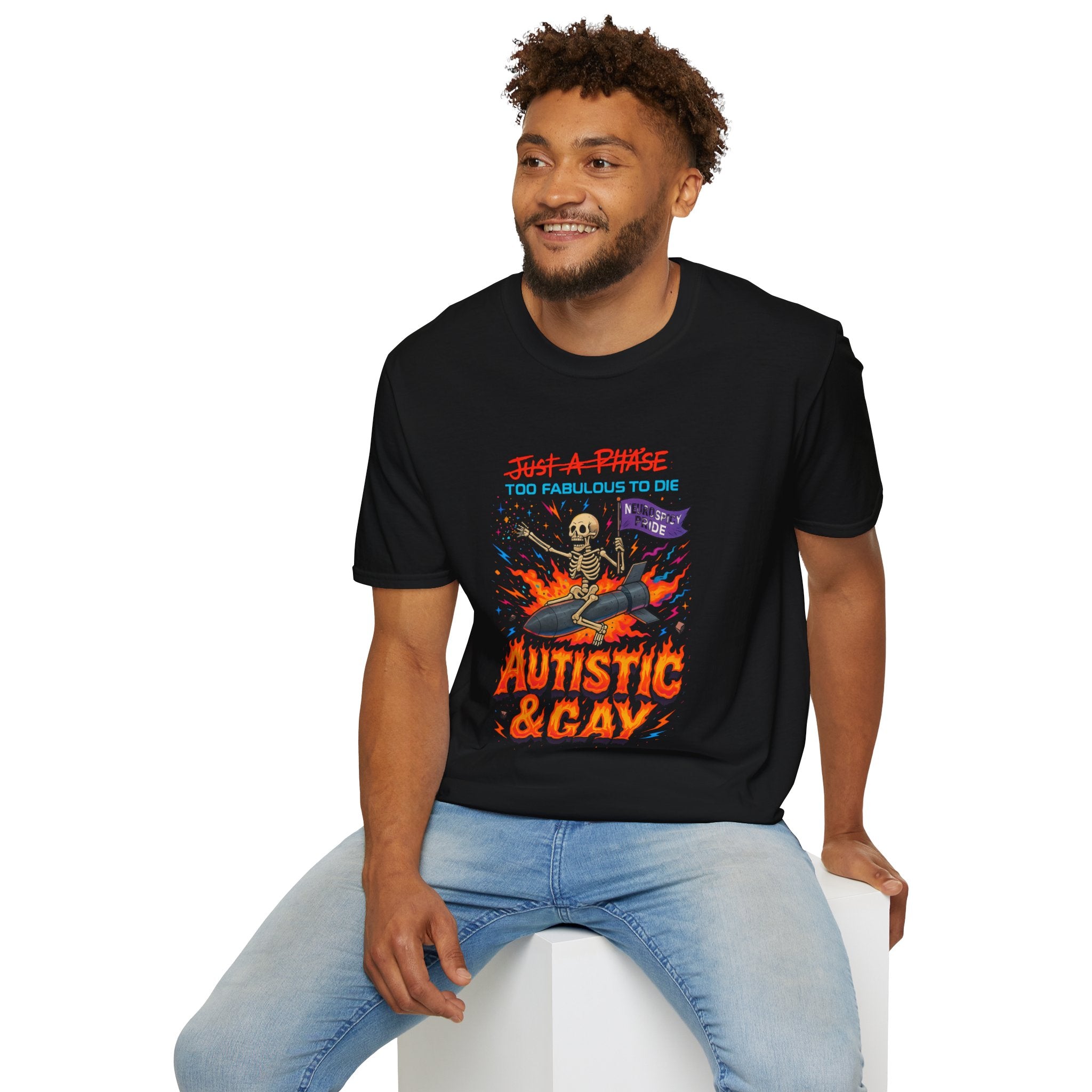 Autistic and Gay Neurospicy T-Shirt
