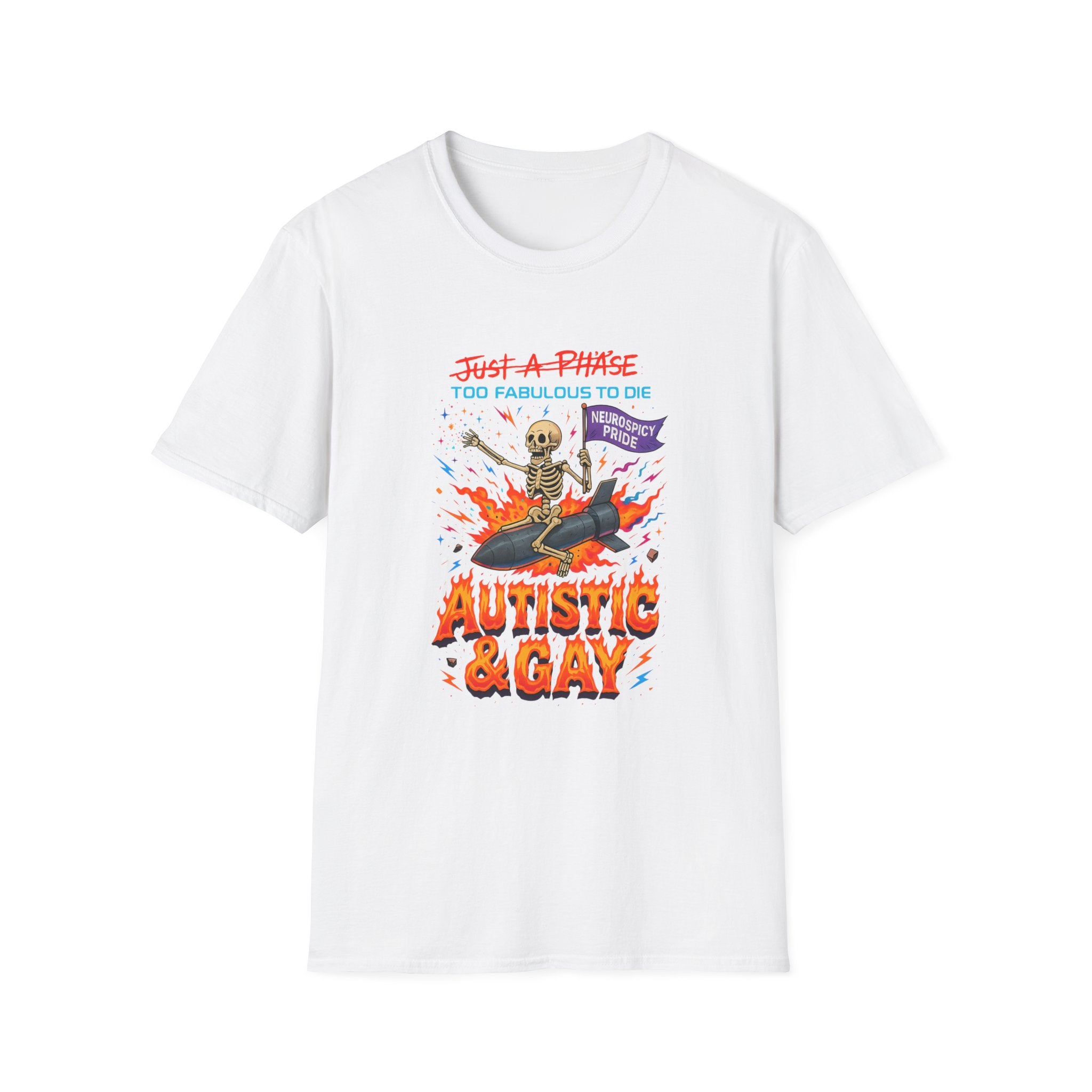 Autistic and Gay Neurospicy T-Shirt