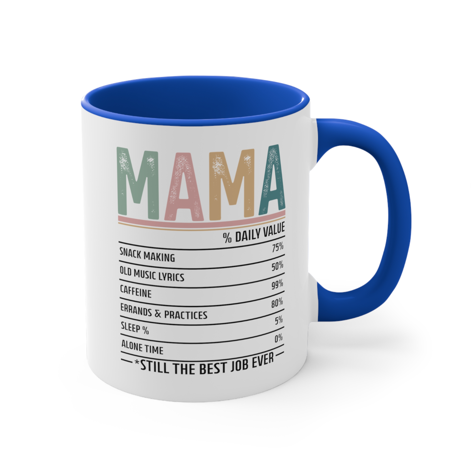 Mother's day Novelty mug mama nutritional facts mug