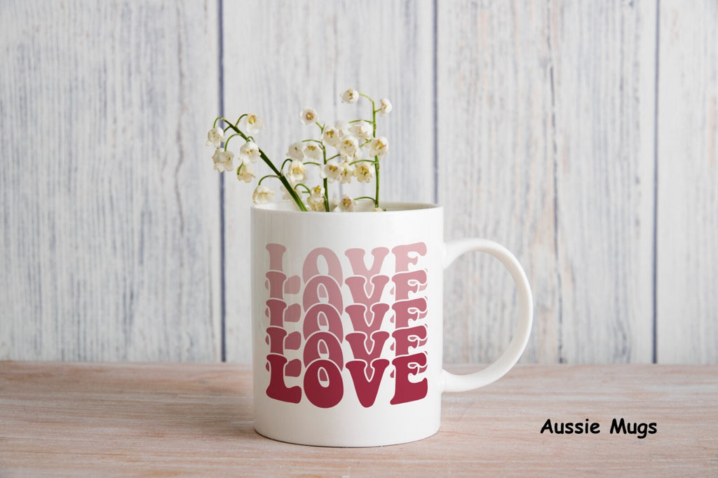 Lover Gift For Wife Word Love Novelty mug gift coffee cup