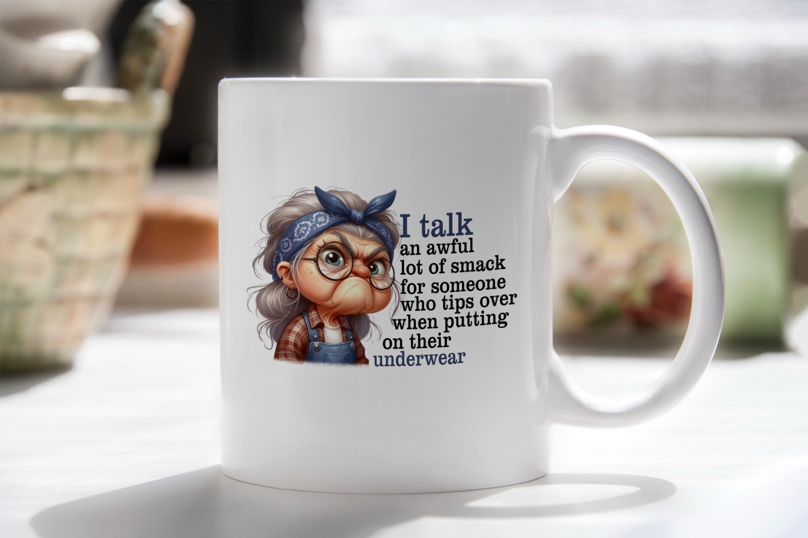 Gift Granny Cuss Fall over Novelty Mug Gift Coffee Cup