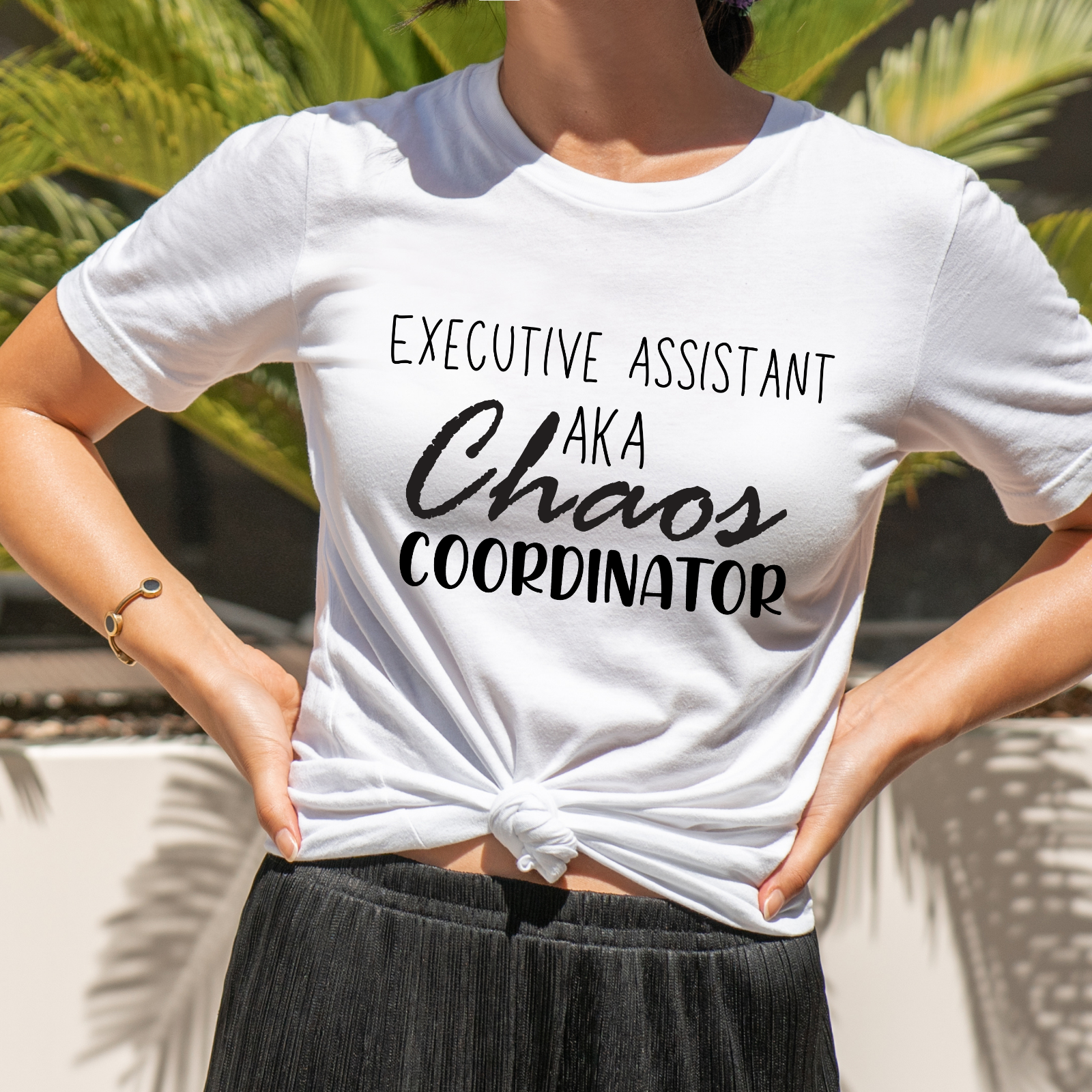 Novelty T-Shirt Chaos Coordinator Funny Shirts Executive Assistant EA