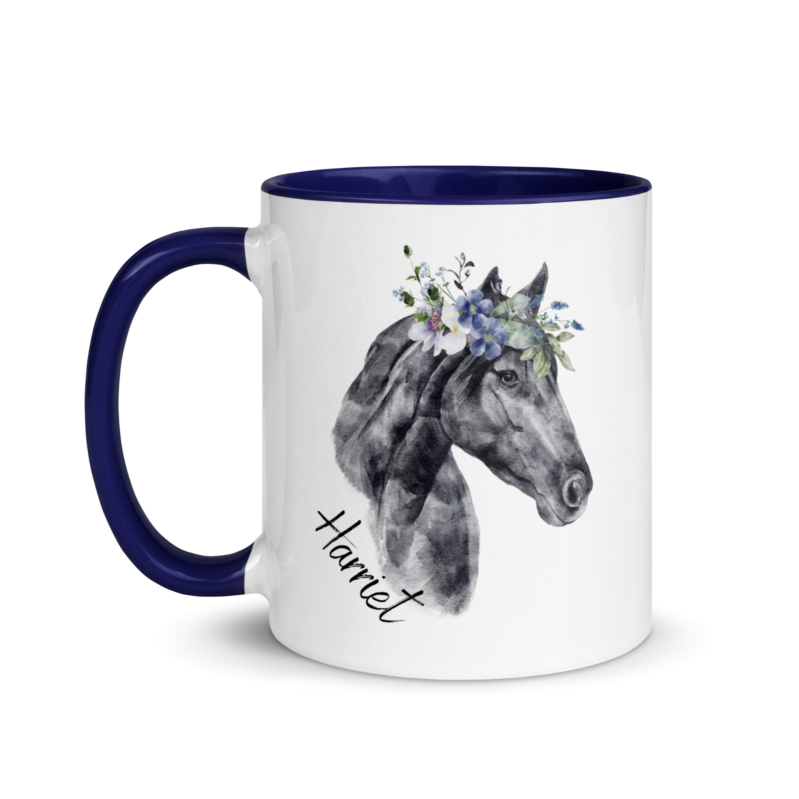 Personalised horse name mug animal customise novelty christmas gift secret santa