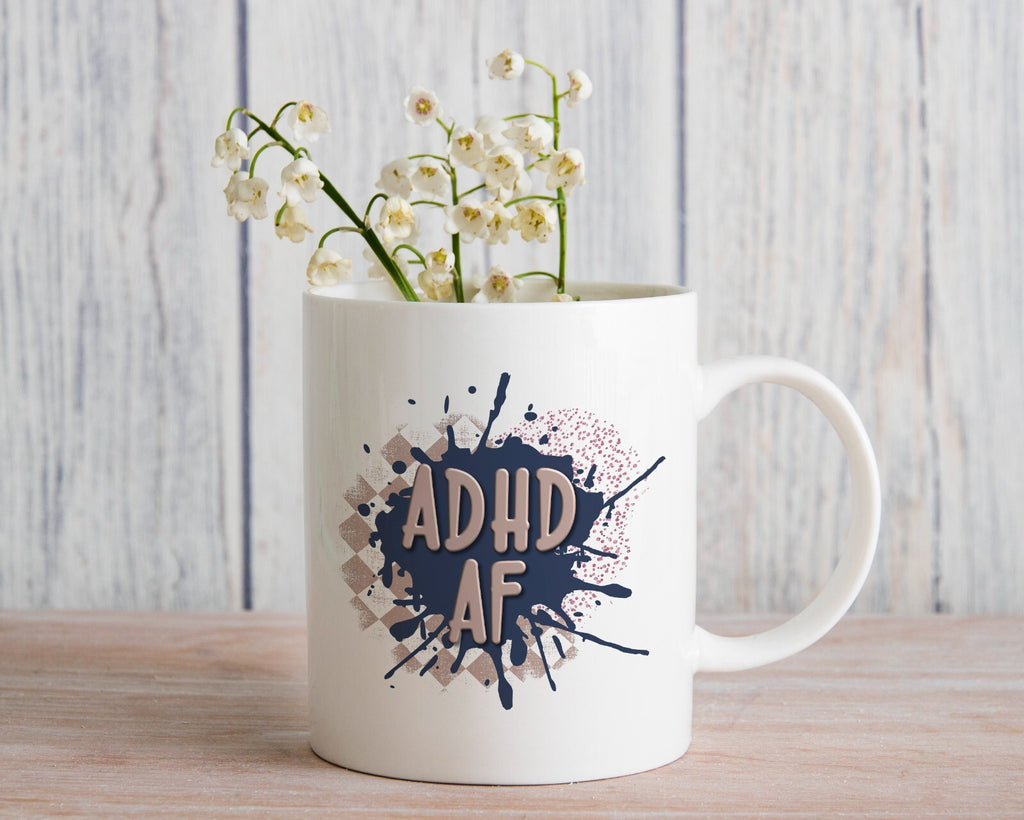 ADHD AF Novelty Mug Gift Coffee Cup