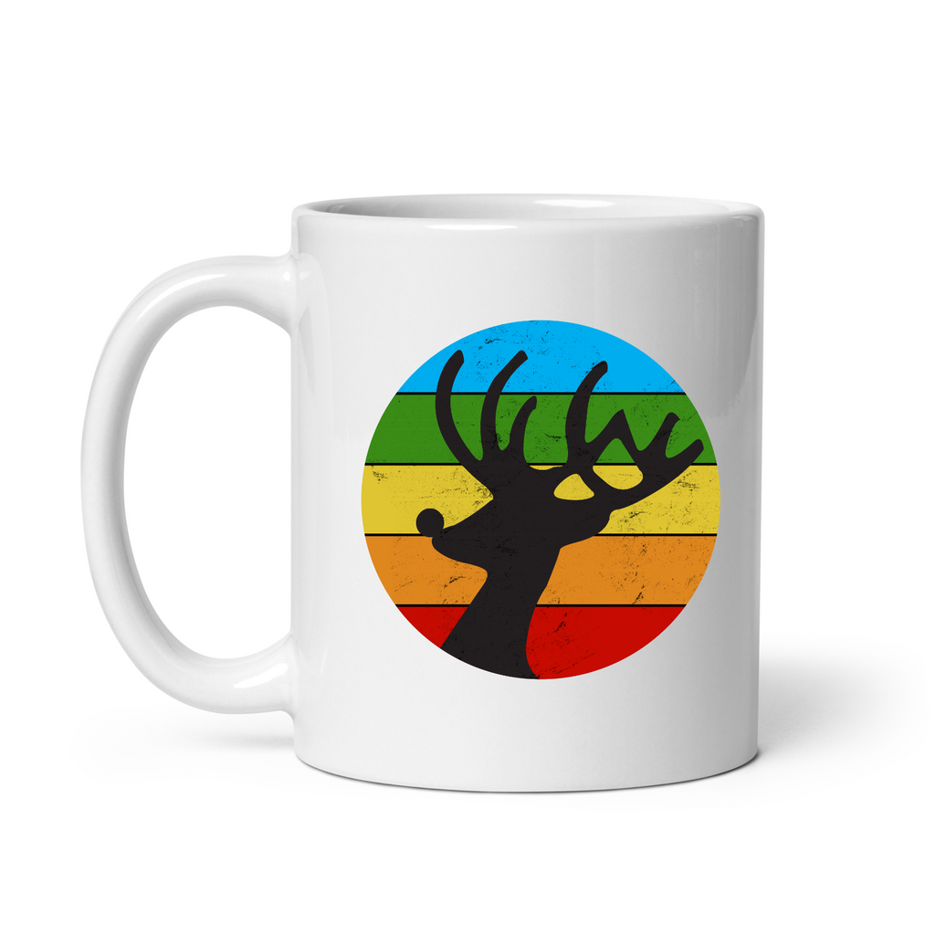 Novelty mug Christmas rainbow reindeer rudolph mug