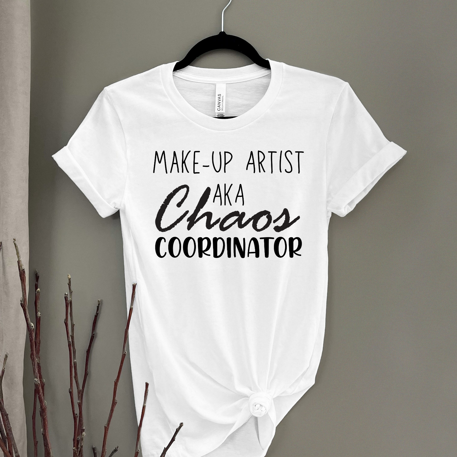 Novelty T-Shirt Chaos Coordinator Funny Shirts Make-up artist