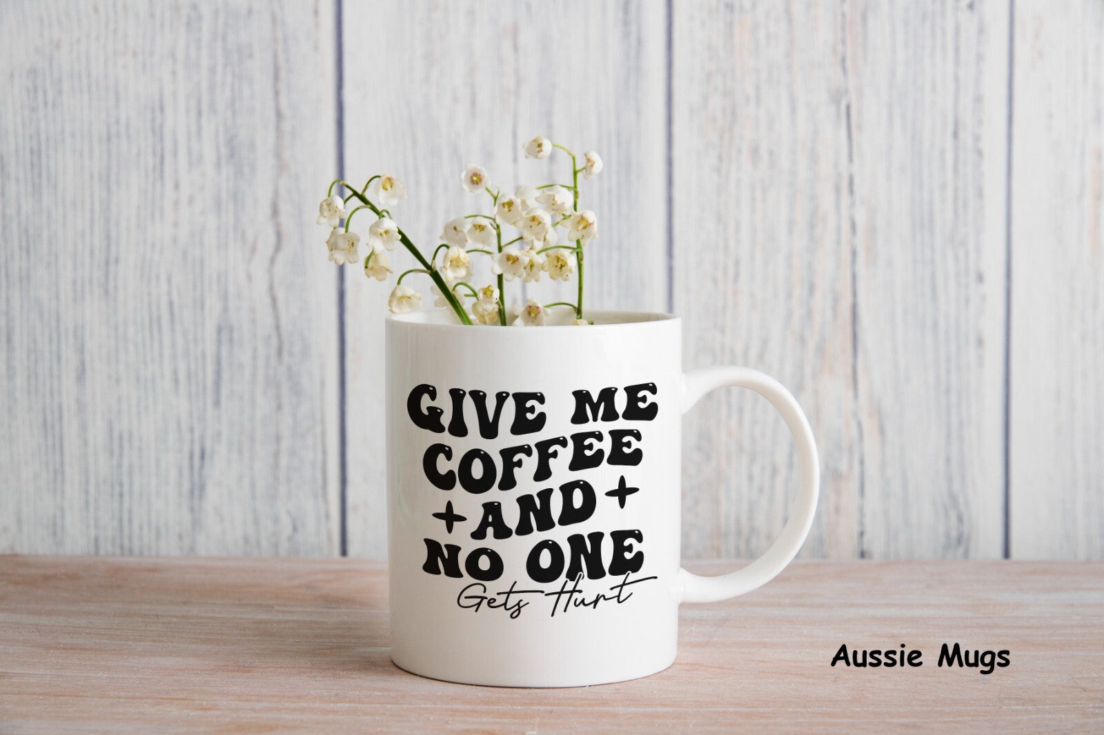 Give Me Coffee No One Gets Hurt Novelty mug gift coffee cup