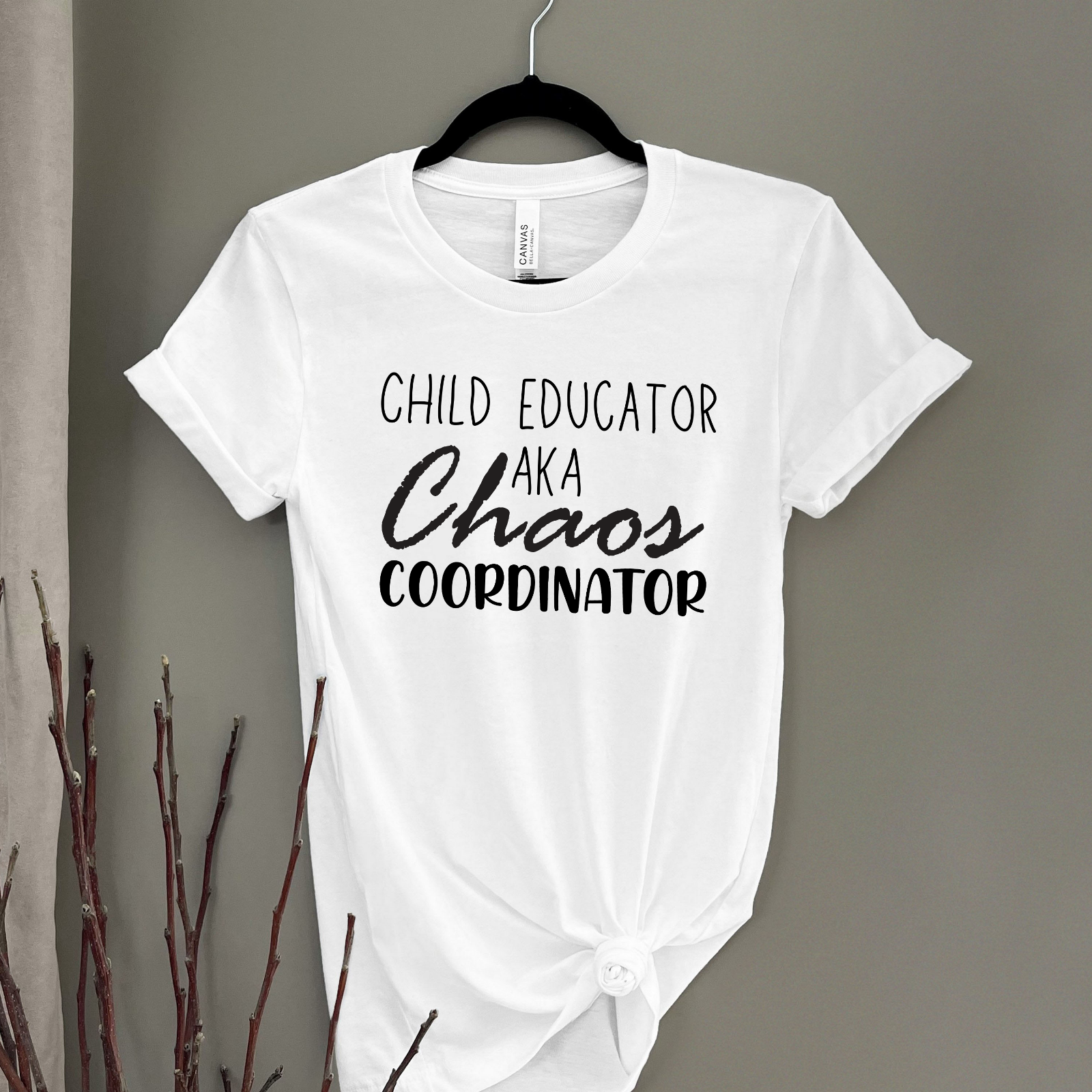 Novelty T-Shirt Chaos Coordinator Funny Shirts Child early childhood educator