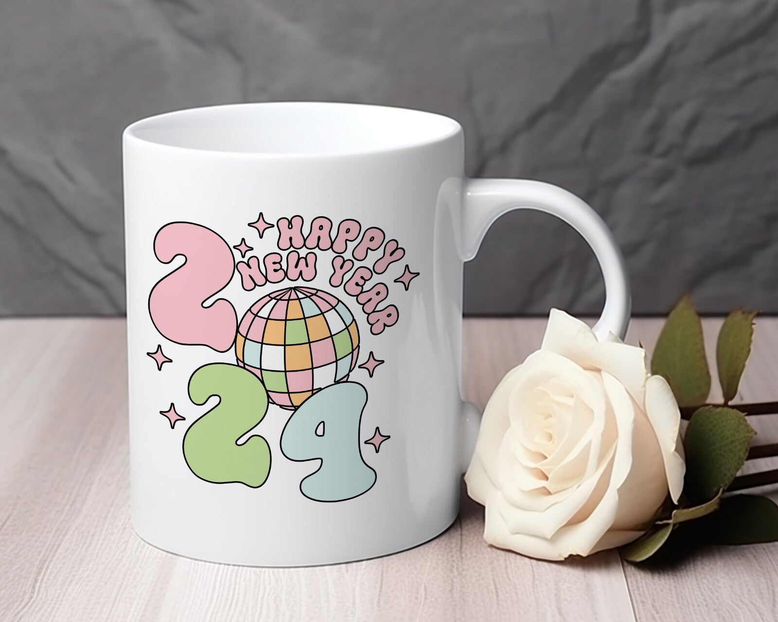 2024 Happy new year Novelty mug 11 oz NYE eve mug