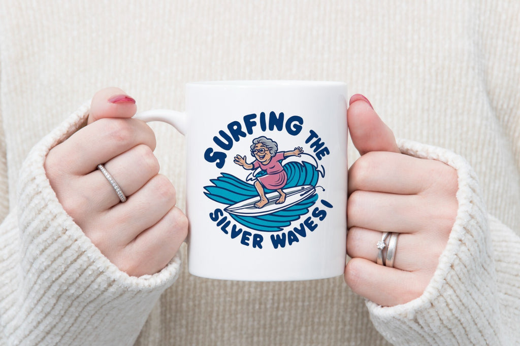 Grandma Surfer Gift Granny Novelty Mug Gift Coffee Cup