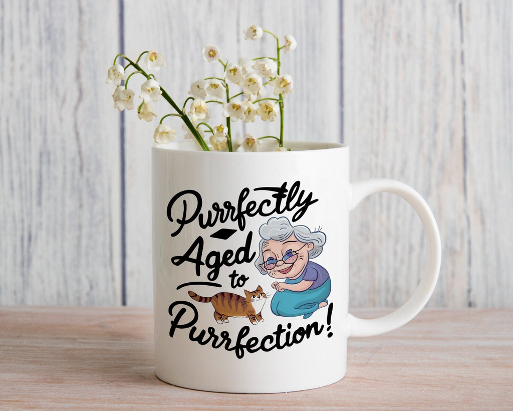 Cat Granny Gift Lady Novelty Mug Gift Coffee Cup