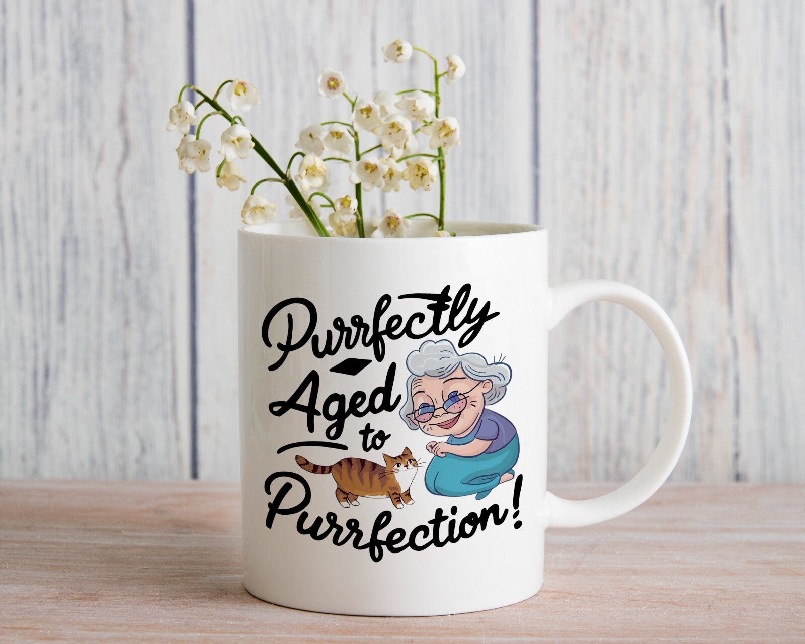 Cat Granny Gift Lady Novelty Mug Gift Coffee Cup