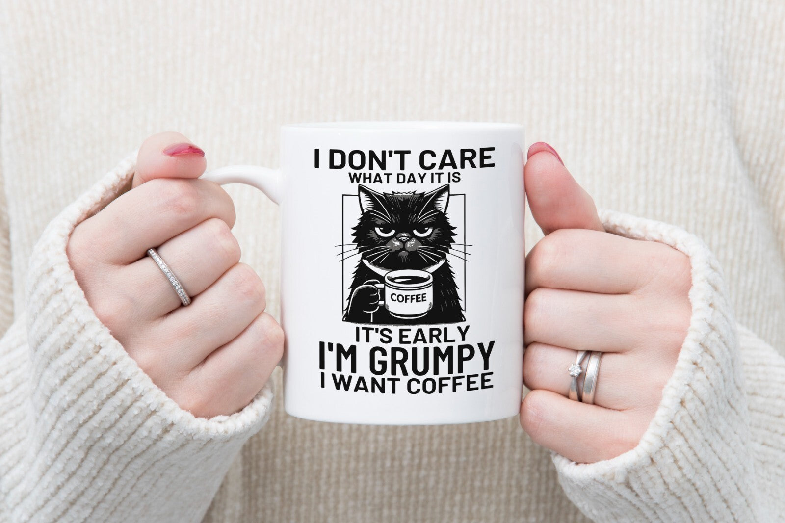 Grumpy Cat Novelty Mug Gift Coffee Cup