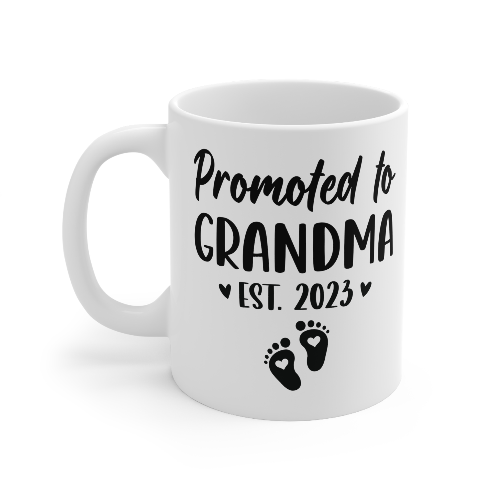 Novelty new grandma nana nona mug promoted to grandma 2023 mug newborn