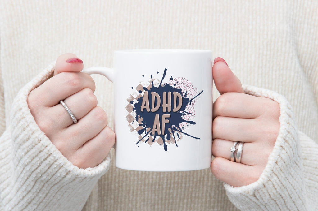 ADHD AF Novelty Mug Gift Coffee Cup