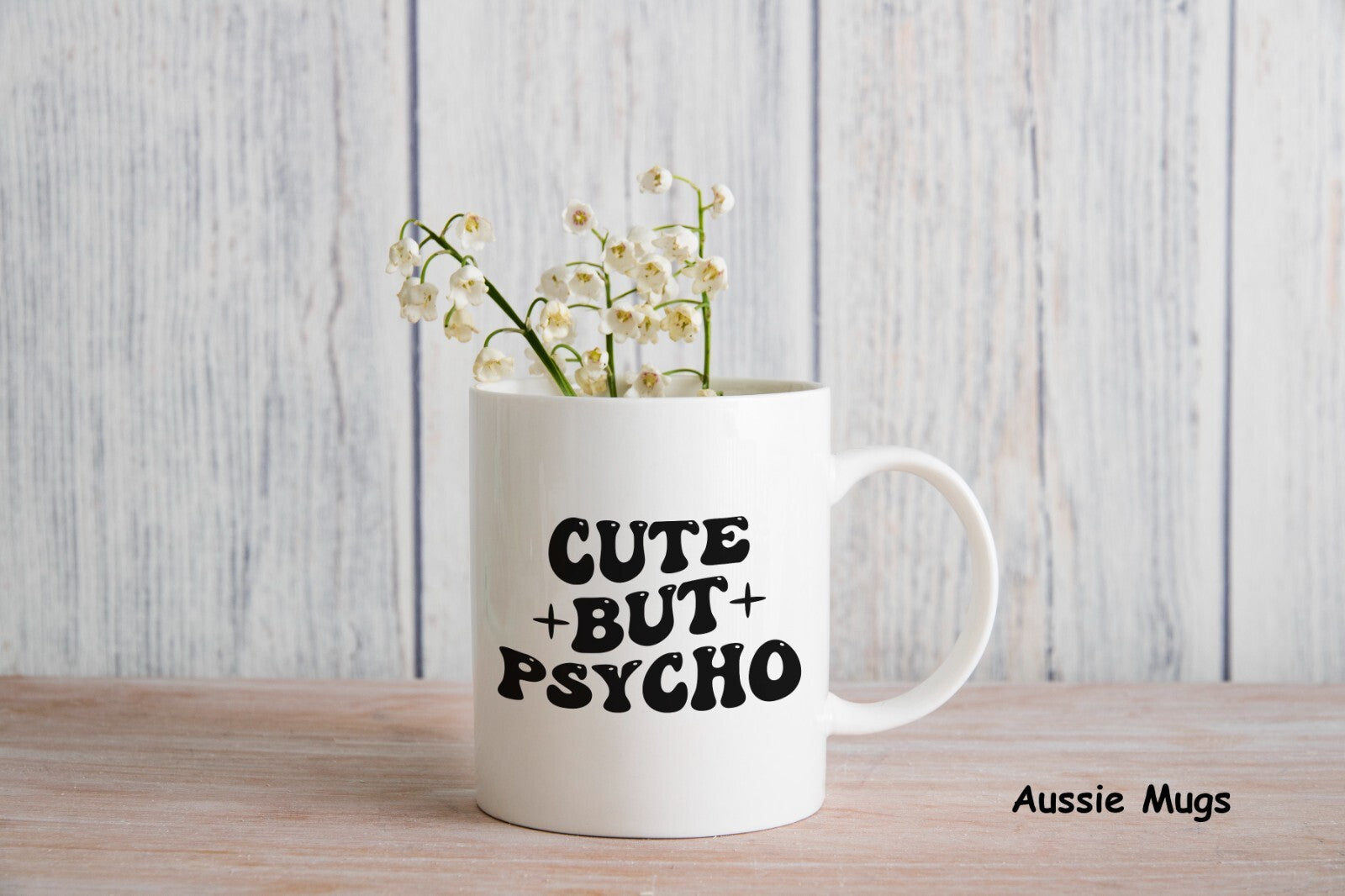 Cute But Psycho Novelty mug gift coffee cup